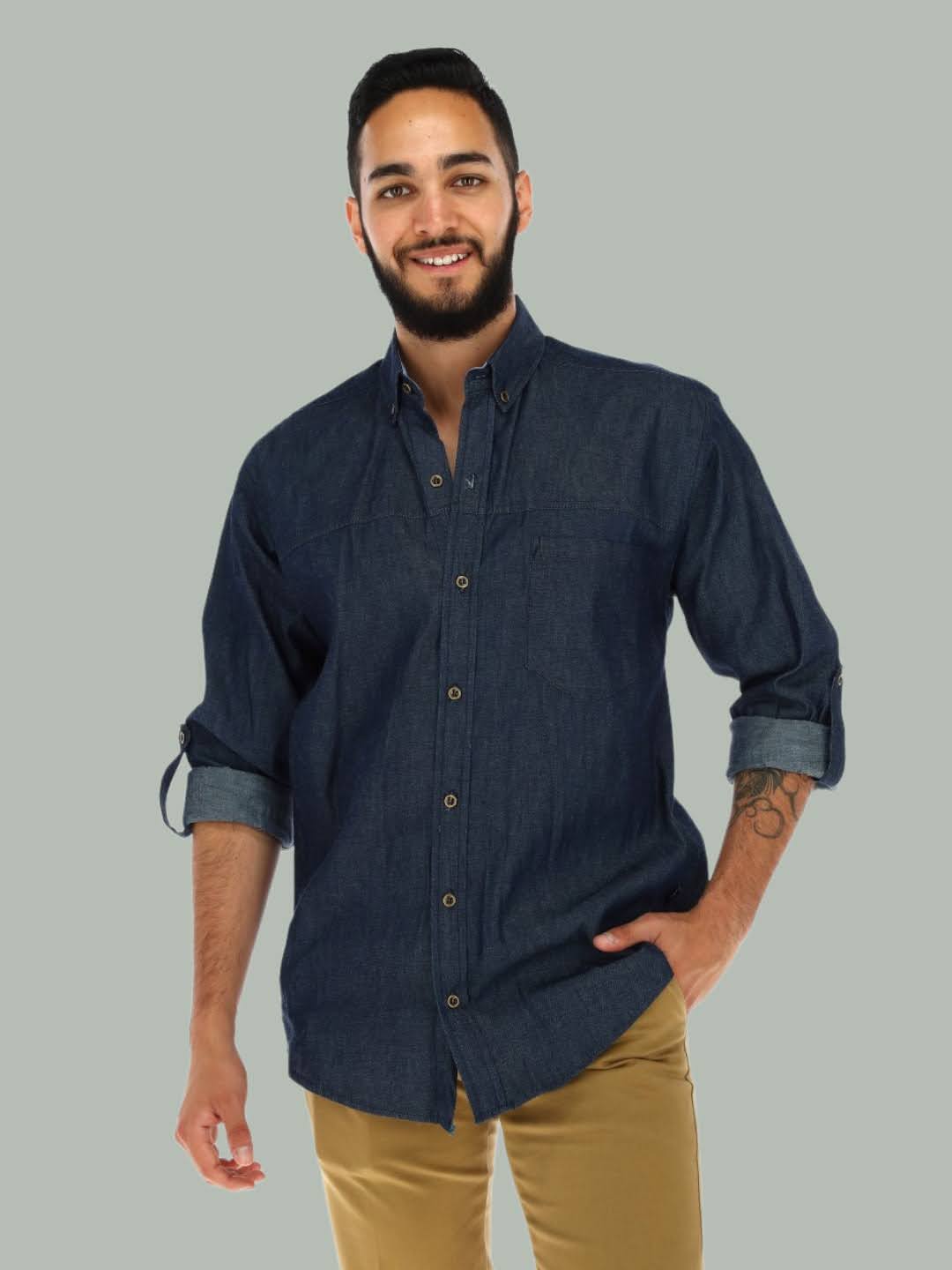 camisas, mezclilla, bordados, moda caballeros, uniformes mezclilla, camisa personalizadas, ropa hombres 